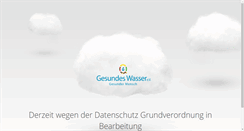 Desktop Screenshot of gesundes-wasser.net
